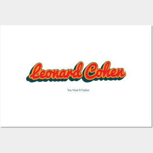 Leonard Cohen Posters and Art